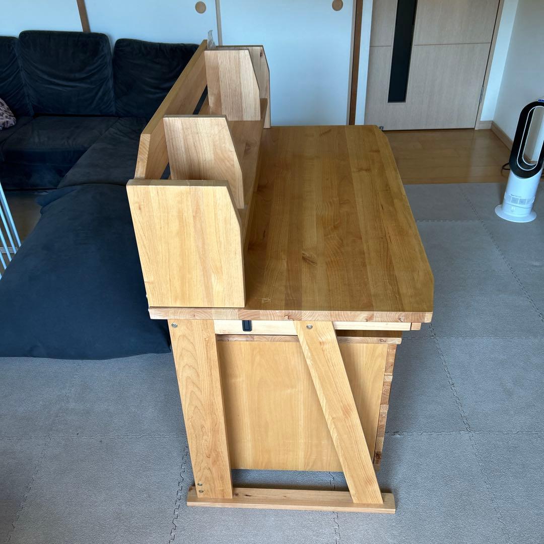 アクタス　リーヴェ　木製デスク　ワゴン別売