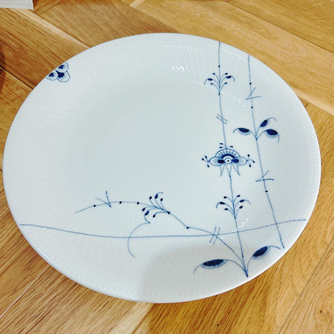オリーブロイヤルコペンハーゲン ブルーパルメッテ プレートペア 26cm