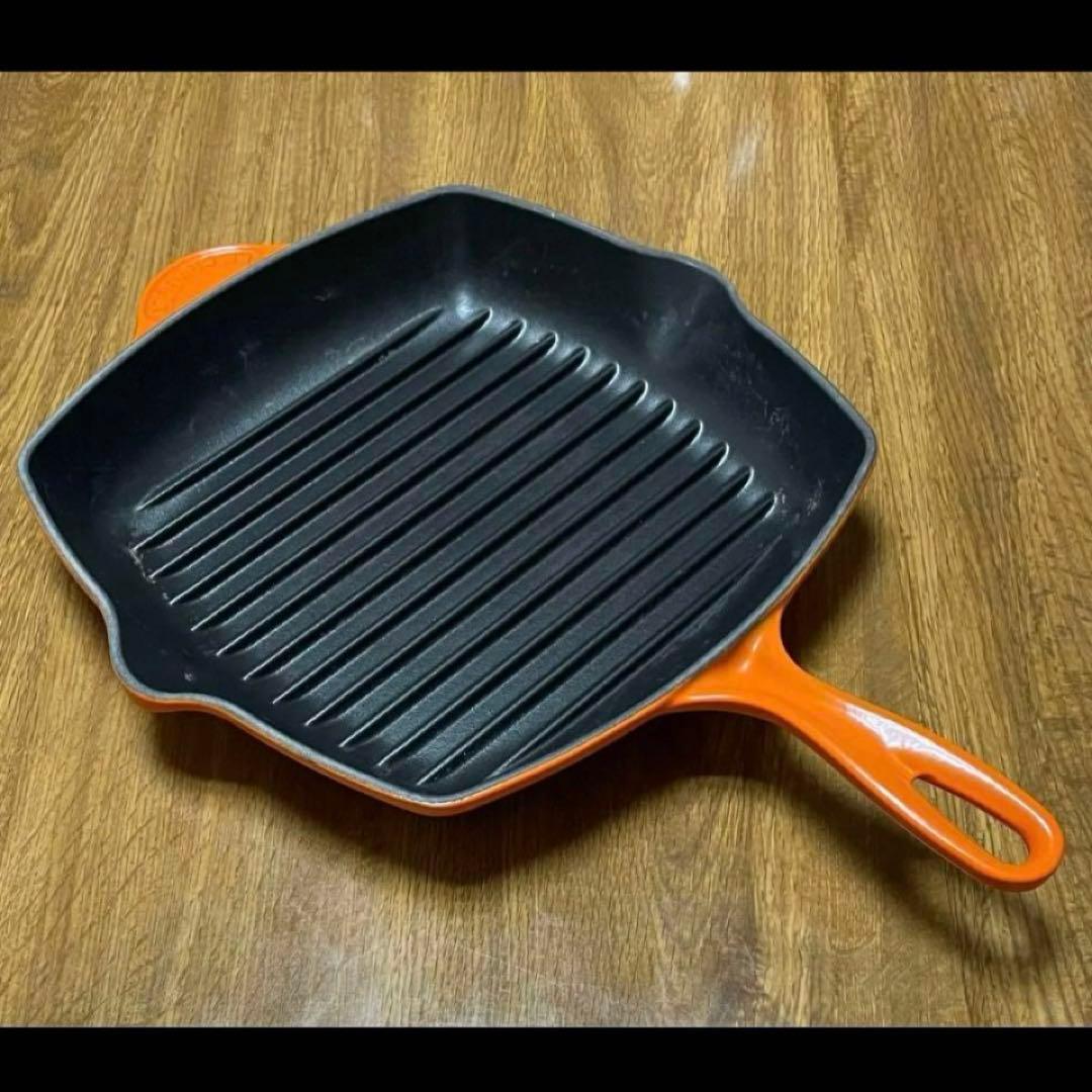 お買い得‼️le creuset 美品 ルクルーゼ26cm グリルパン フライパン