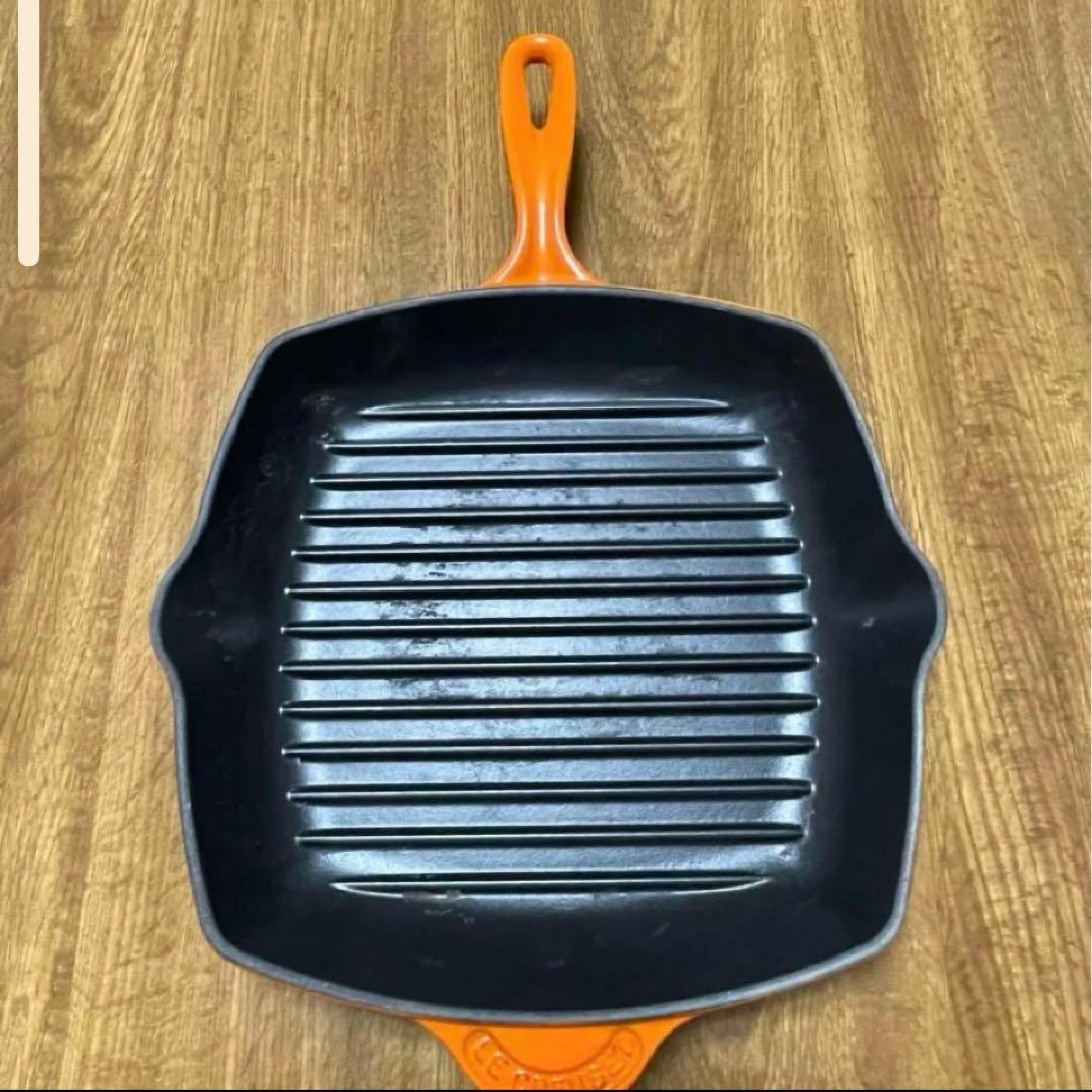 お買い得‼️le creuset 美品 ルクルーゼ26cm グリルパン フライパン