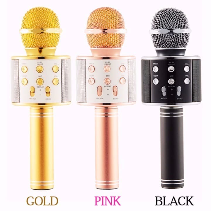 【青山テルマ使用】 Bluetooth ワイヤレス カラオケ マイク ピンク