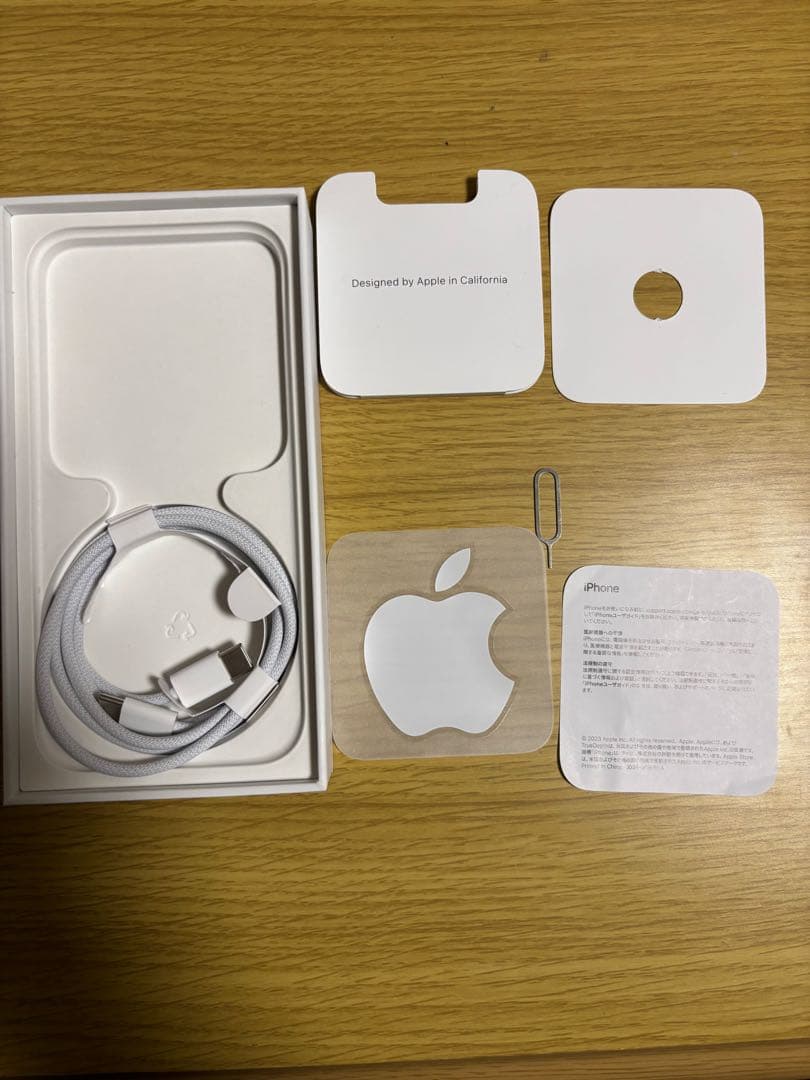 iPhone15Pro ブラックチタニウム 125gb ケースフィルム付き