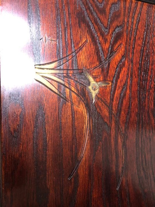 漆器木製漆 お盆 蘭