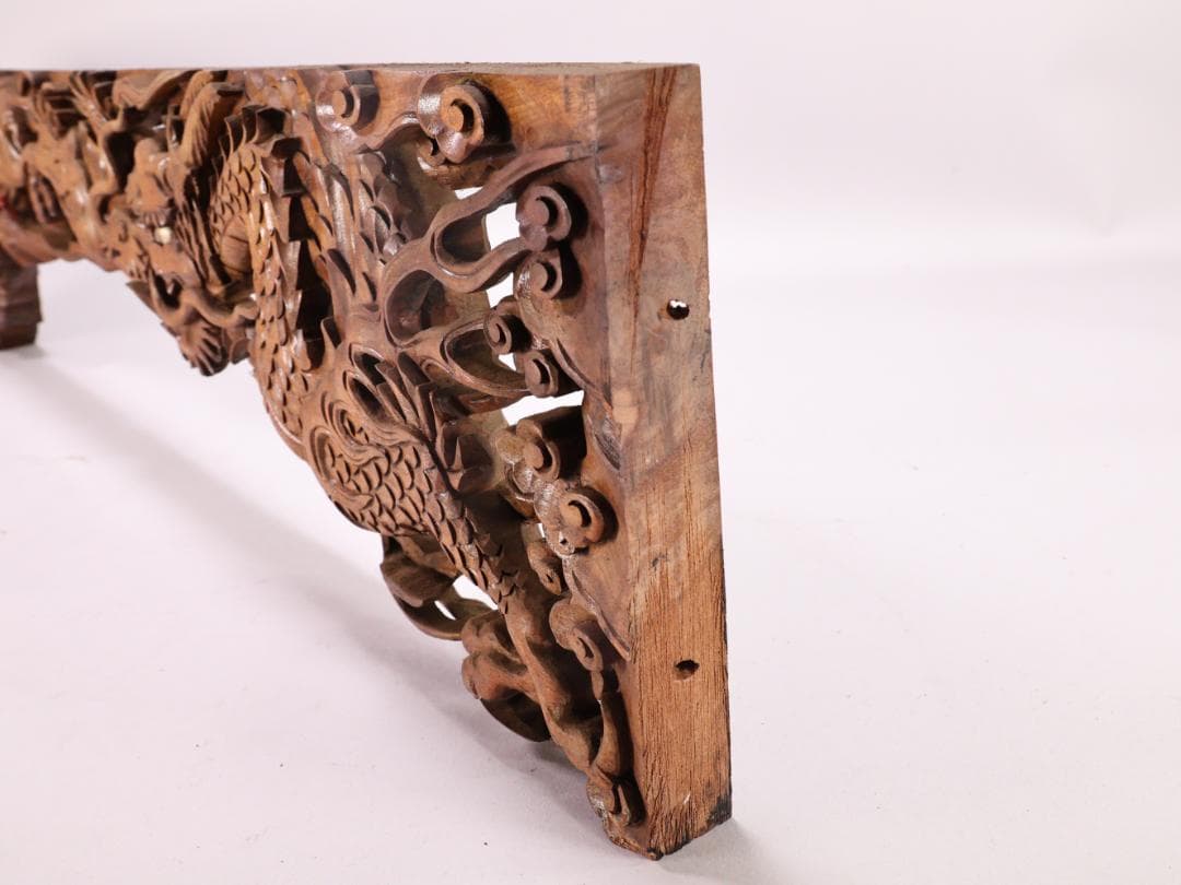 Digger Vintage　BK180　彫刻 木彫　龍虎図　蟇股　玉眼