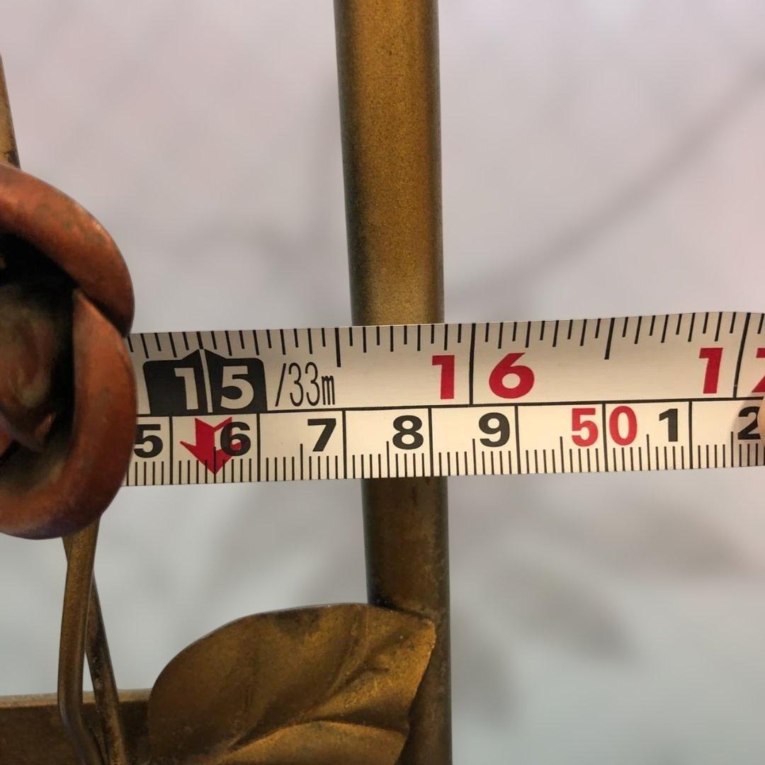 バラ装飾 アーチ型 スタンドミラー 姿見 ヴィンテージ アンティーク