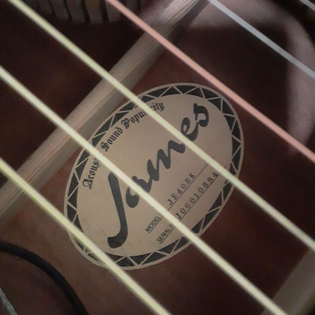 James JE40 エレアコ　ギター ブラック