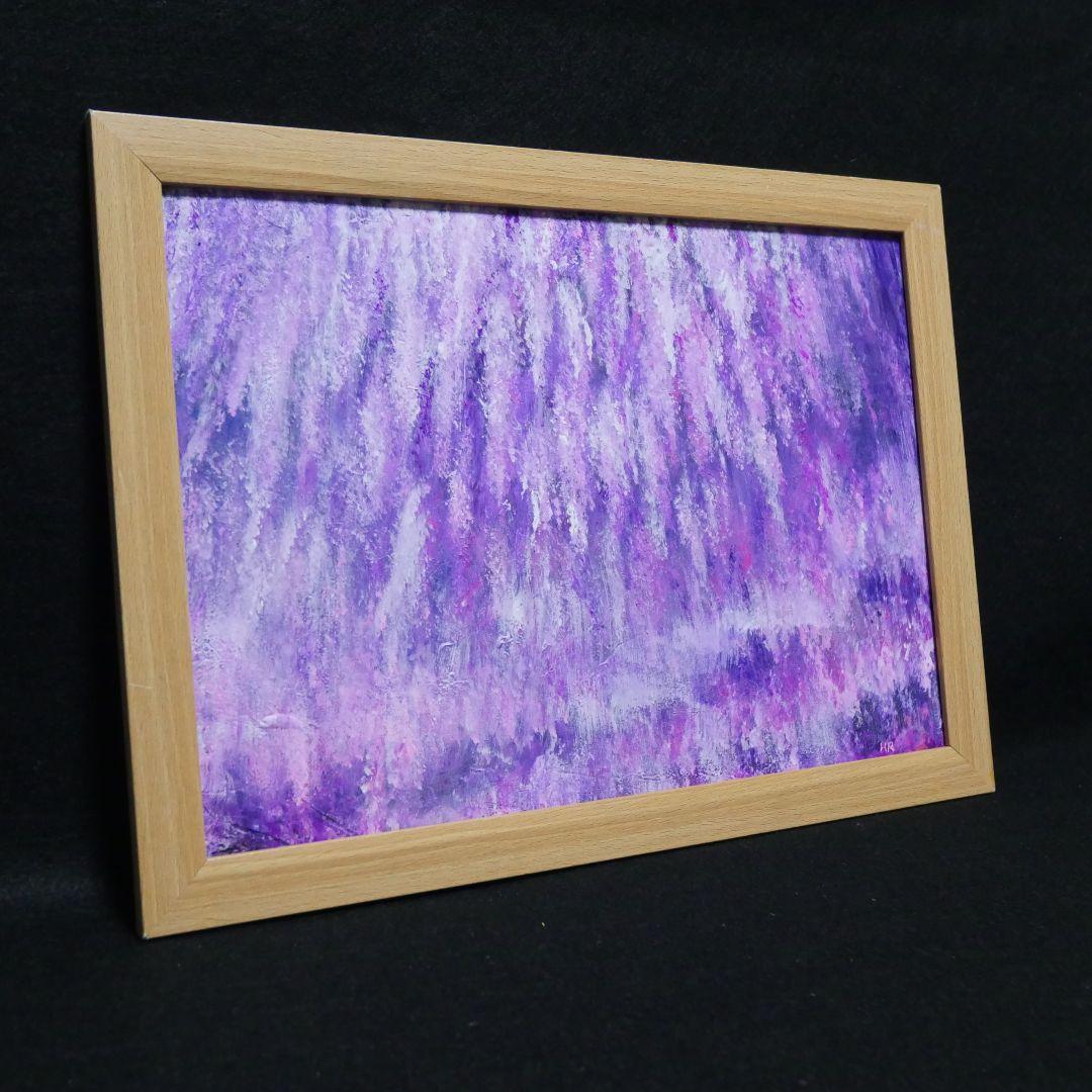 油絵 絵画【藤の花祭り】