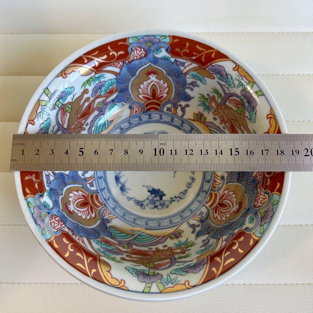 三洋陶器　龍峰窯　金彩　獅子　大鉢　古伊万里　色絵　深鉢　盛鉢　深皿　染付蛸唐草