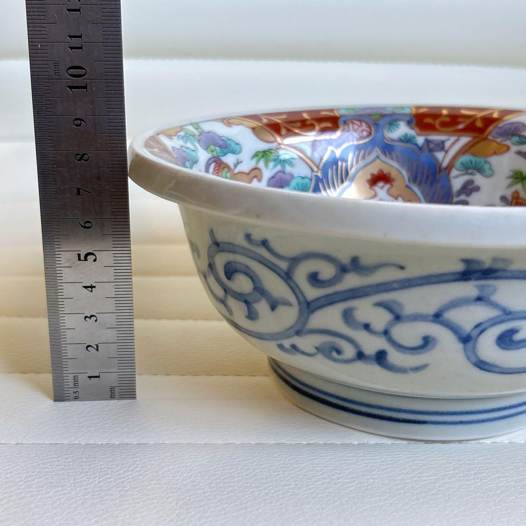 三洋陶器　龍峰窯　金彩　獅子　大鉢　古伊万里　色絵　深鉢　盛鉢　深皿　染付蛸唐草