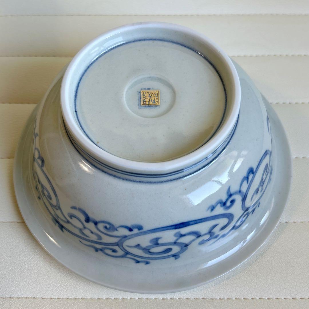 三洋陶器　龍峰窯　金彩　獅子　大鉢　古伊万里　色絵　深鉢　盛鉢　深皿　染付蛸唐草