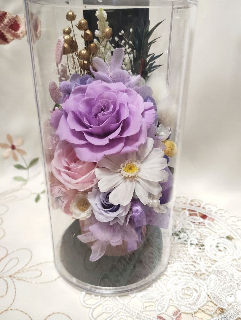 プリザーブドフラワー仏花一対（K）