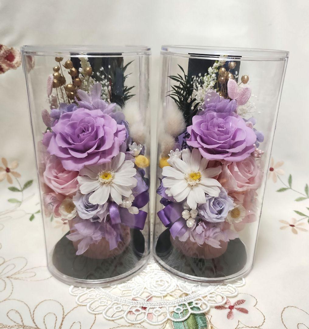 プリザーブドフラワー仏花一対（K）