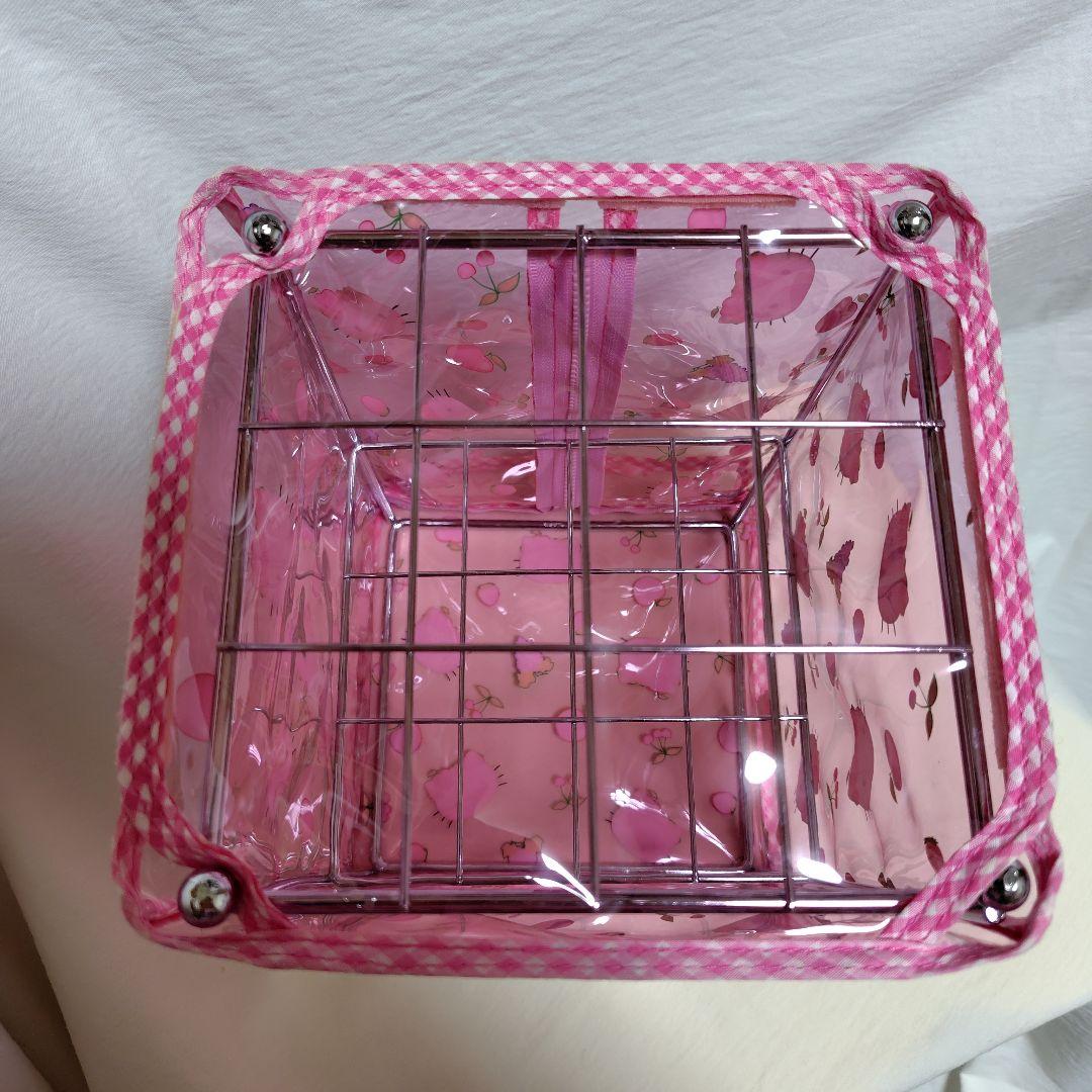 ハローキティ カバー付きラック スチールラック 飾り棚 フルーツ