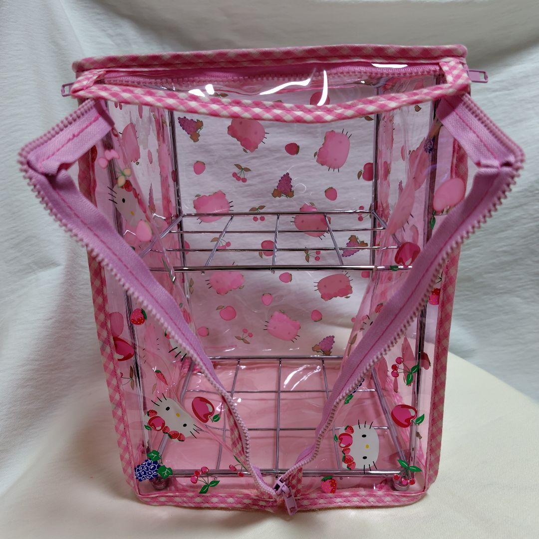 ハローキティ カバー付きラック スチールラック 飾り棚 フルーツ