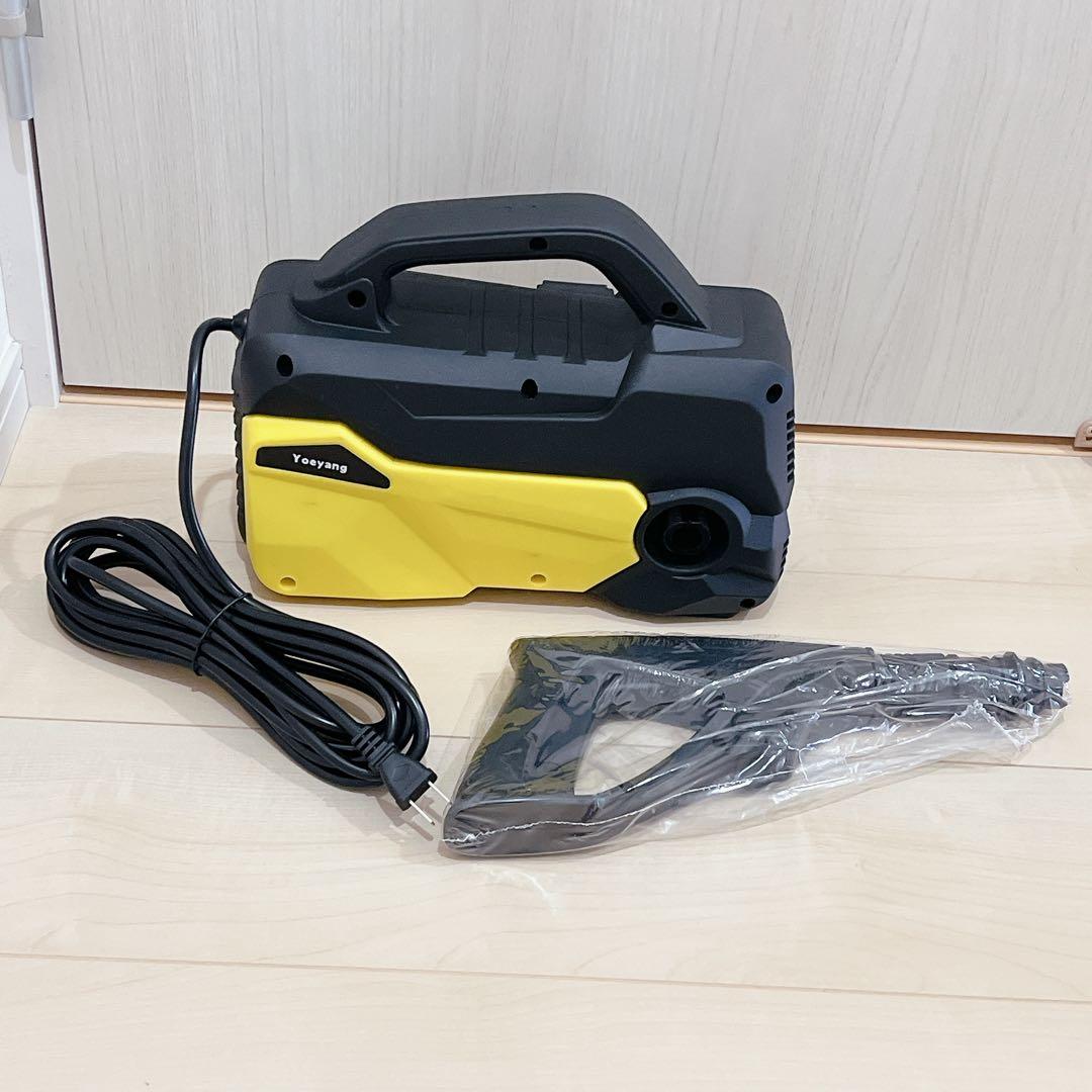 高圧洗浄機 小型 コンパクト パワフル A4用紙サイズ 超軽量2.85kg