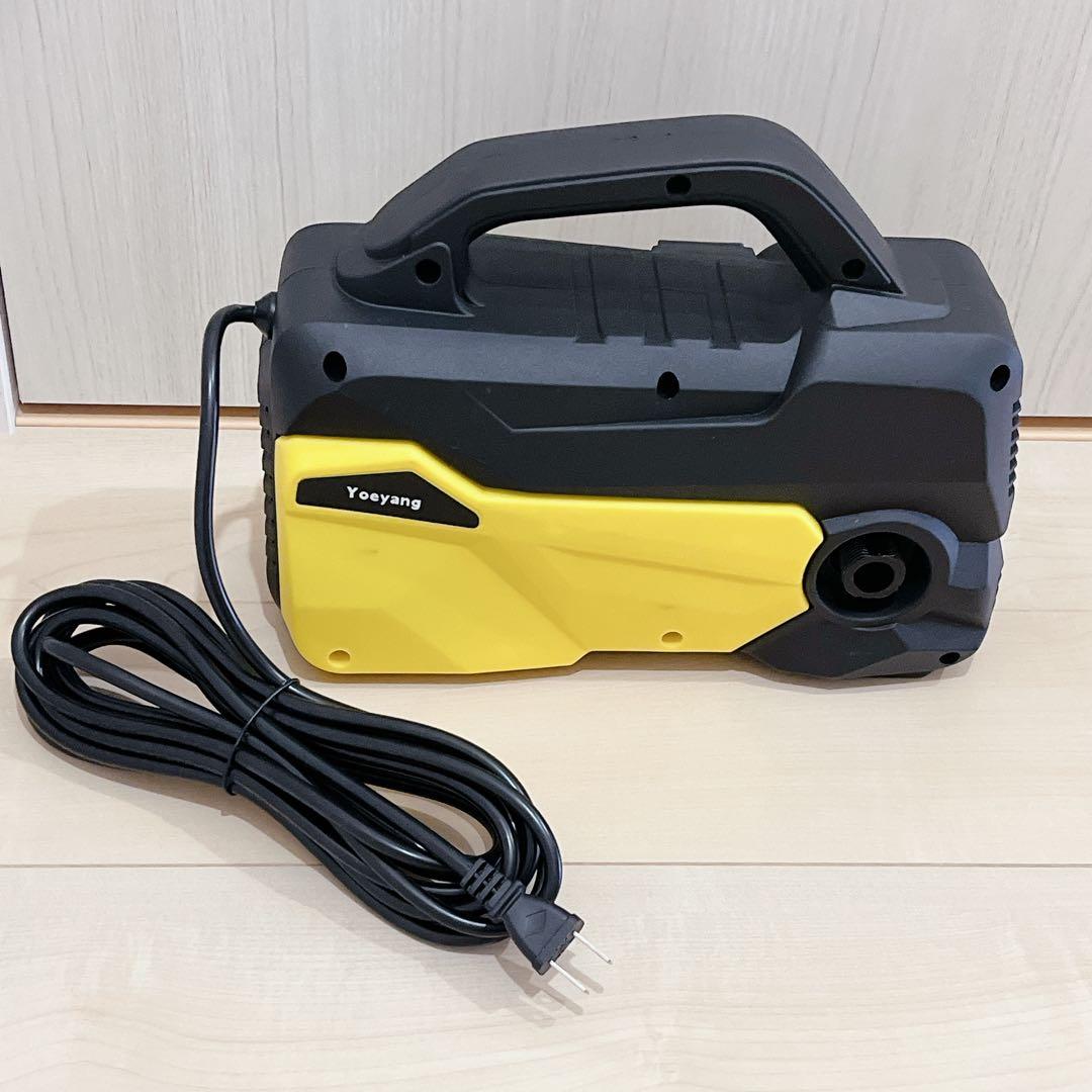 高圧洗浄機 小型 コンパクト パワフル A4用紙サイズ 超軽量2.85kg