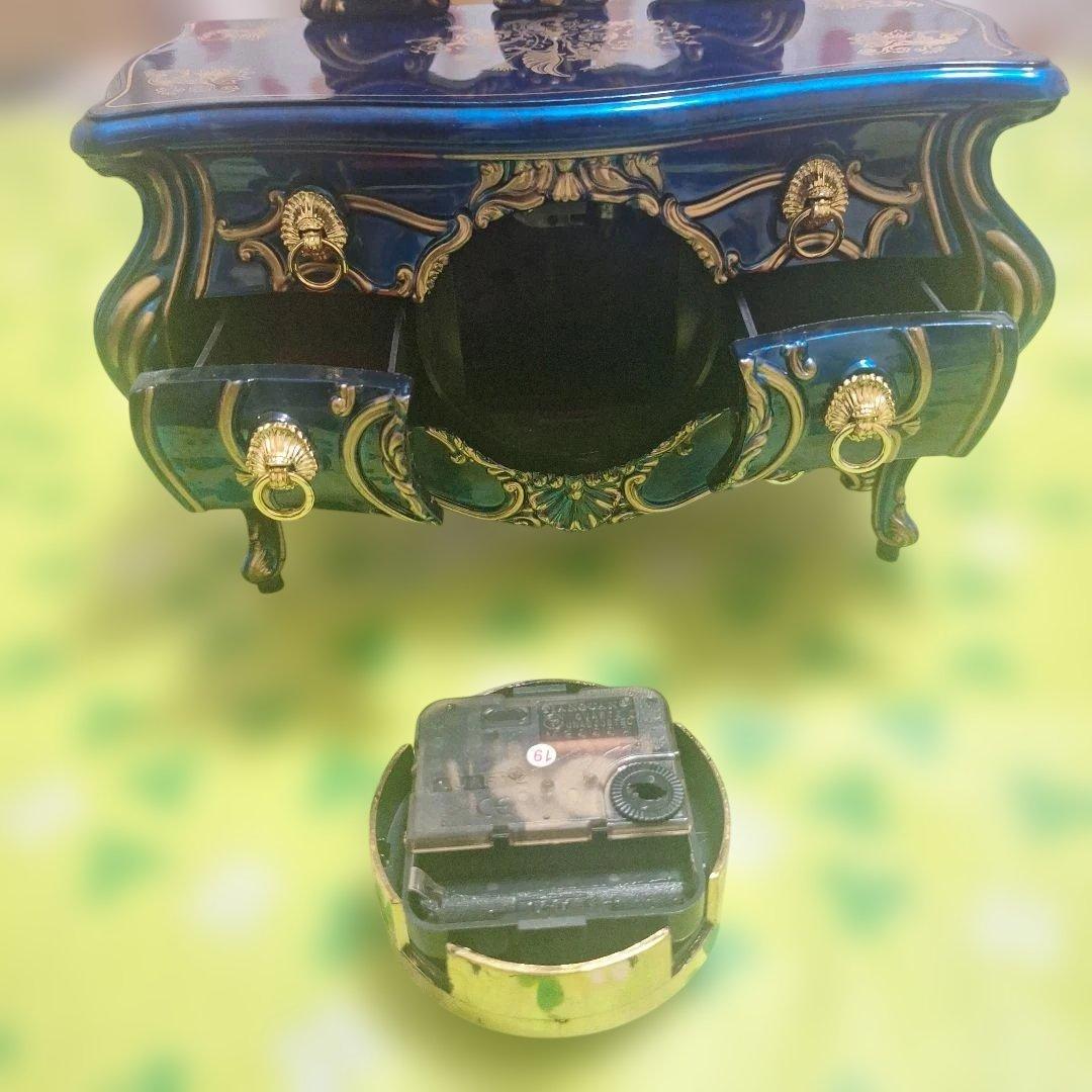 アンティーク　ミニドレッサー 　 時計　オルゴール付き