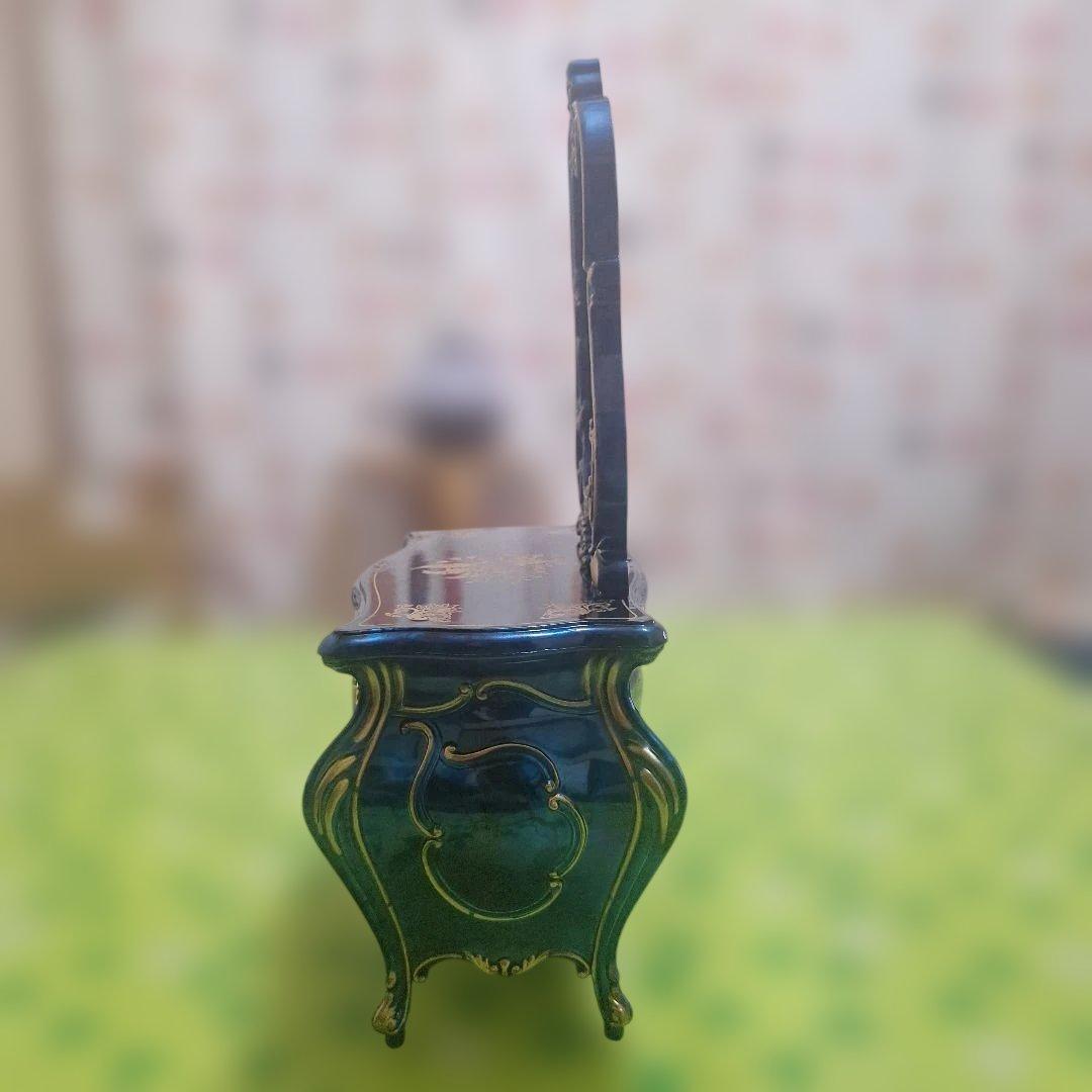 アンティーク　ミニドレッサー 　 時計　オルゴール付き