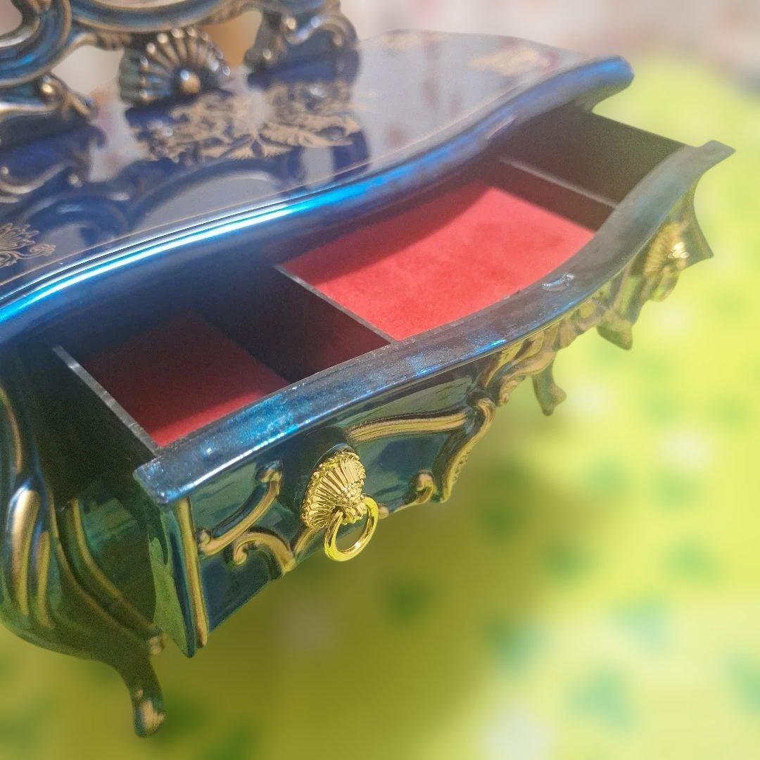 アンティーク　ミニドレッサー 　 時計　オルゴール付き