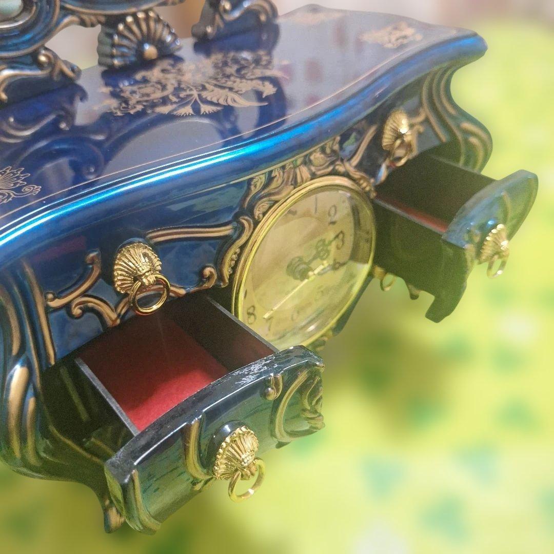 アンティーク　ミニドレッサー 　 時計　オルゴール付き