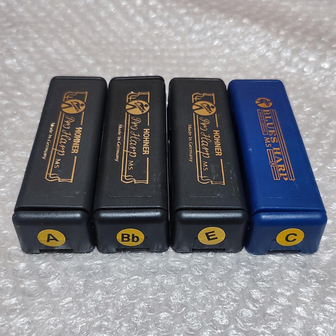 HOHNER ハーモニカ 4本セット Pro Harp / BLUES HARP