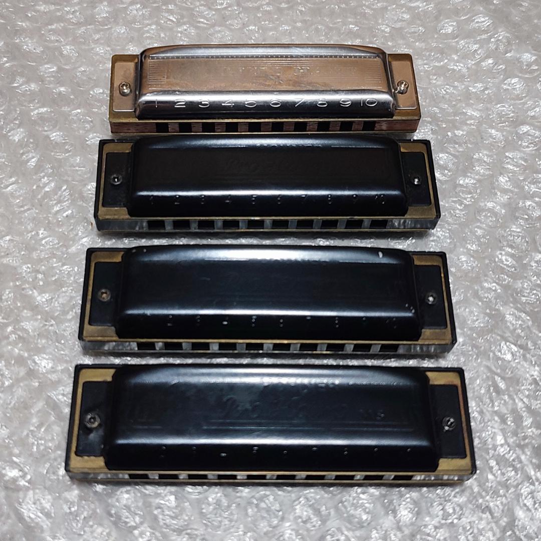 HOHNER ハーモニカ 4本セット Pro Harp / BLUES HARP