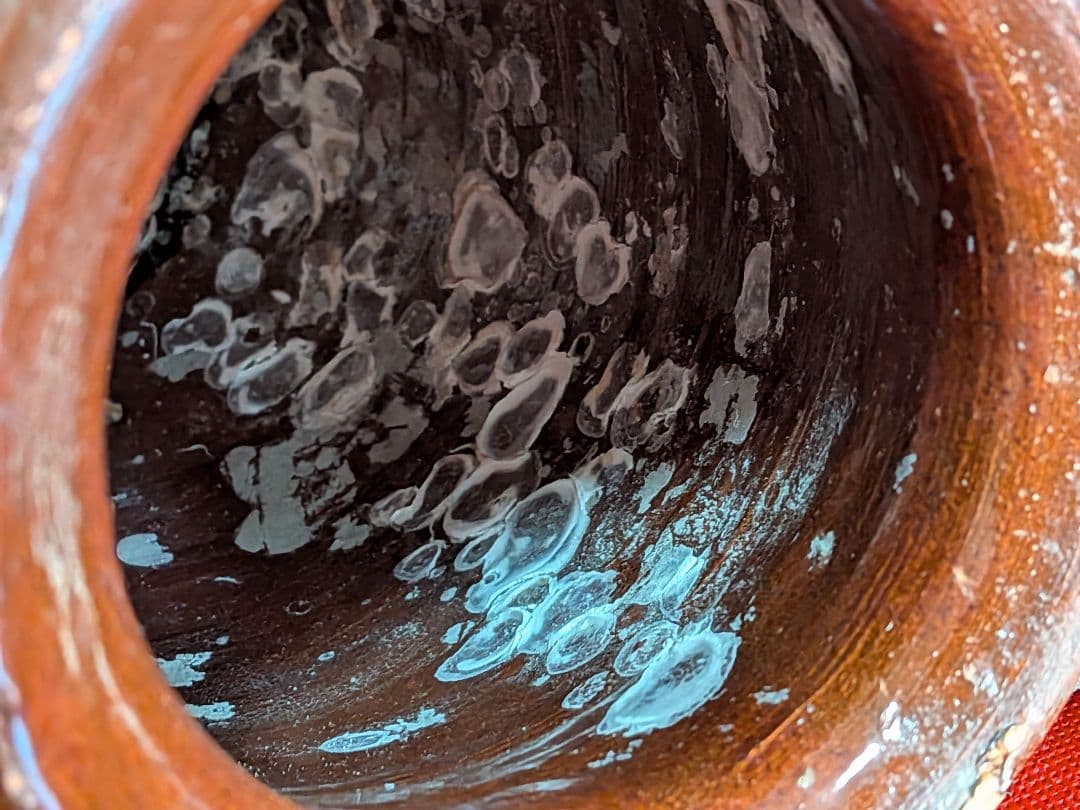 瀬戸内海海上がり全長２８Ｘ口幅１３Ｘ胴径６０Ｘ重さ２キロ風流な綱付大ダコ蛸壺飾り