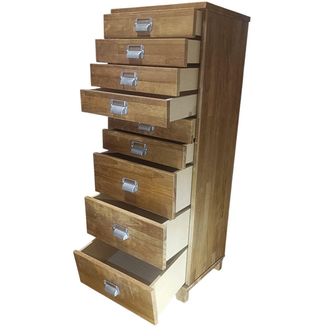 スリムチェスト 9段 書類入れ 小物たんす