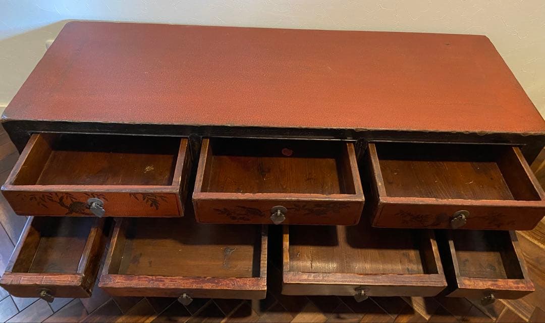 【専用】骨董　アンティーク家具　古民具　脚付き時代箪笥テレビボード