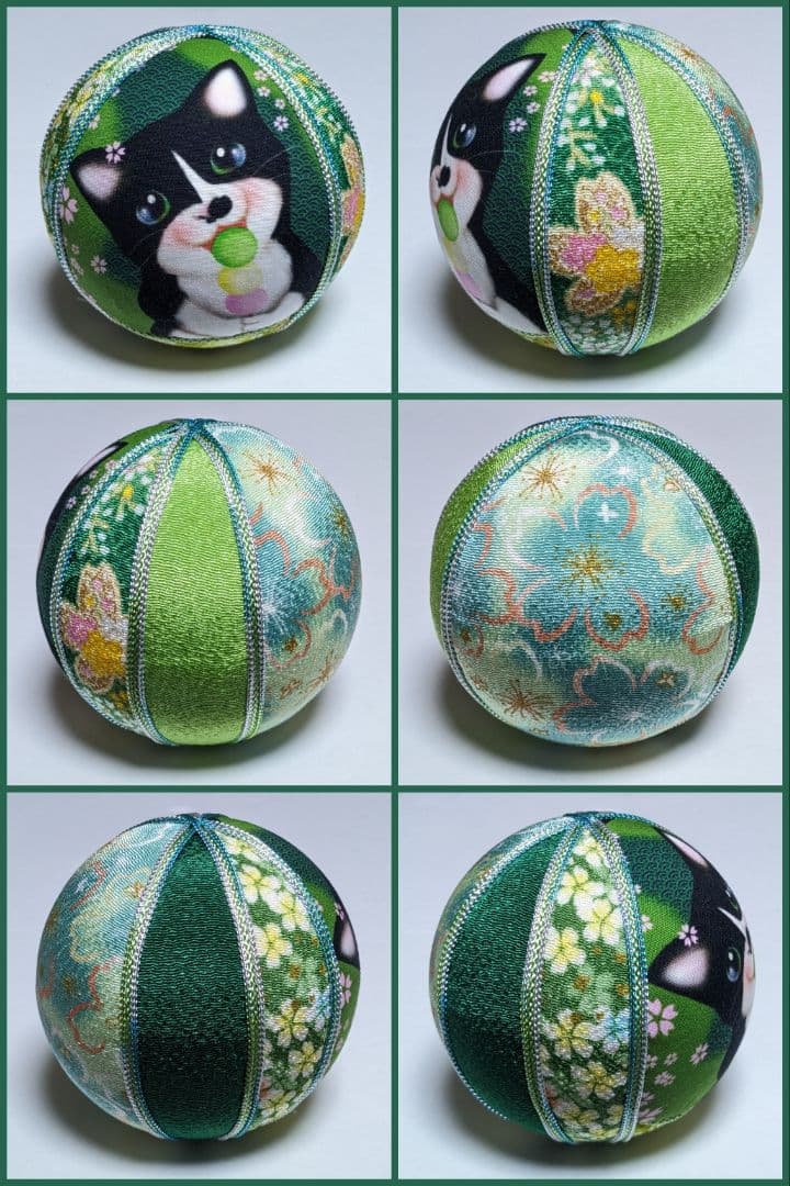 ピックル様 手毬10cm4点・8cm3点、座布団8cm3点、ウッドリング4点