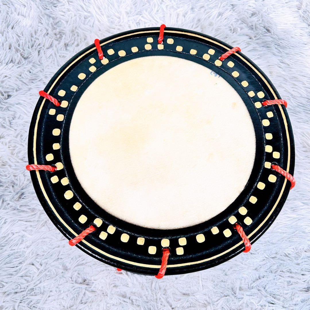 【良品】太鼓　締太鼓　和楽器　バチ　ケース　和太鼓　4点セット　沖縄　エイサー
