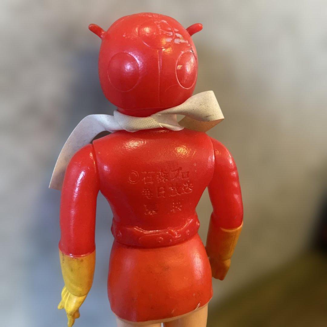 電波人間タックル　ソフビ　当時物　約13センチ