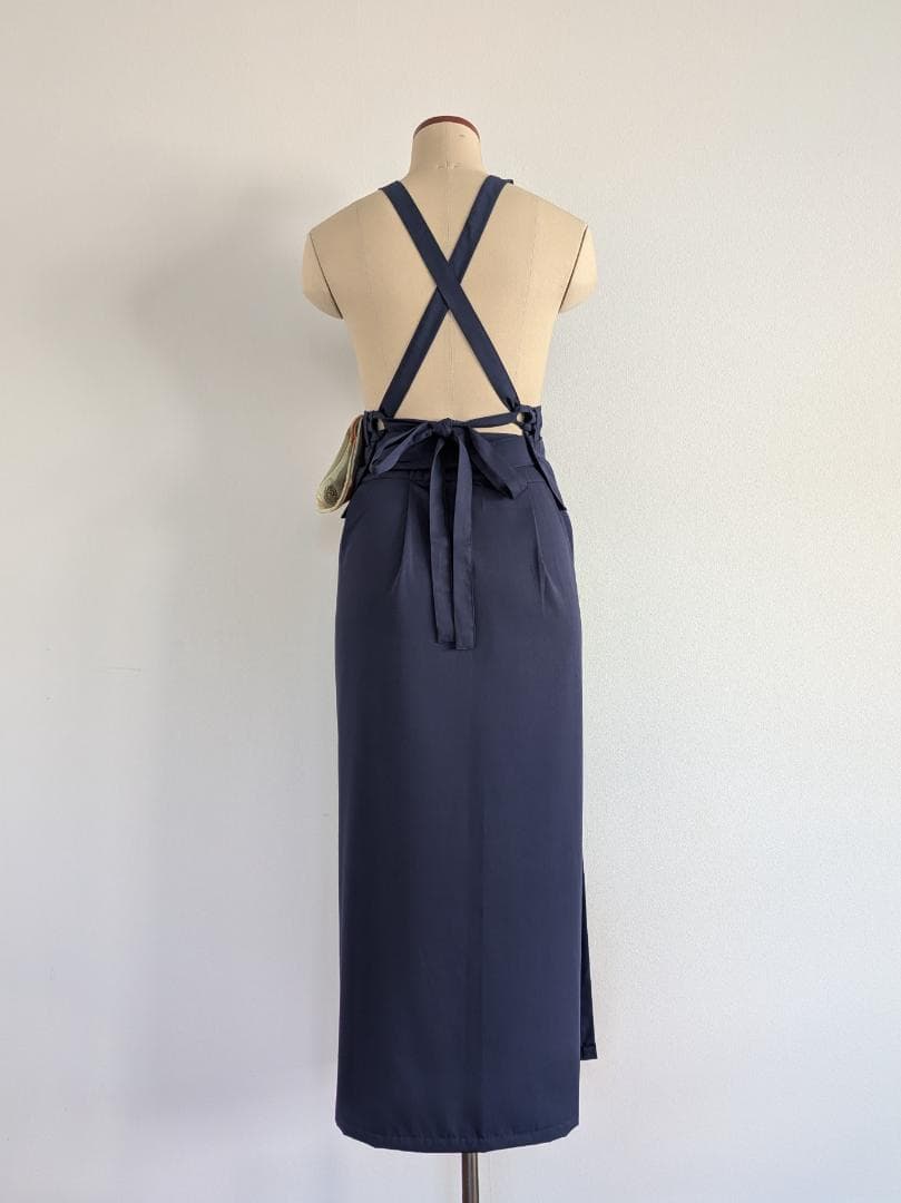 茶道稽古着　二部式　ツイル　ネイビー