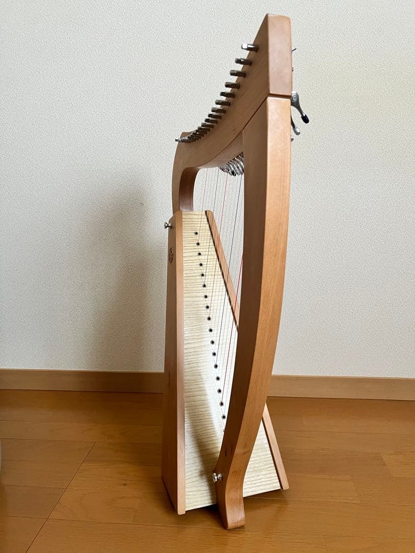 ★美品★おとつぶハープ 20弦 立奏アジャスター・ストラップ付・製品保証期間中
