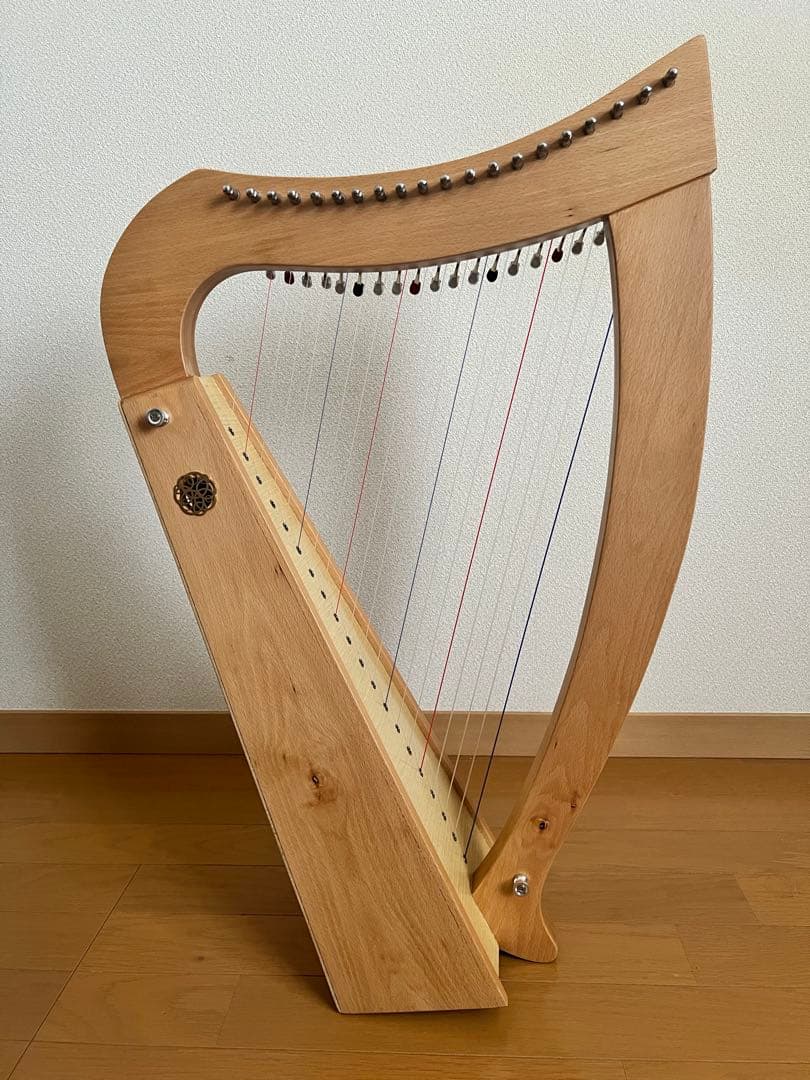 ★美品★おとつぶハープ 20弦 立奏アジャスター・ストラップ付・製品保証期間中