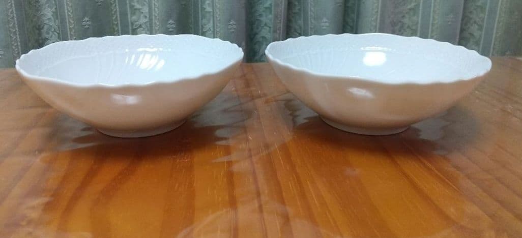 未使用　元箱付き　リチャードジノリ　ベッキオホワイト　ボウル２個セット