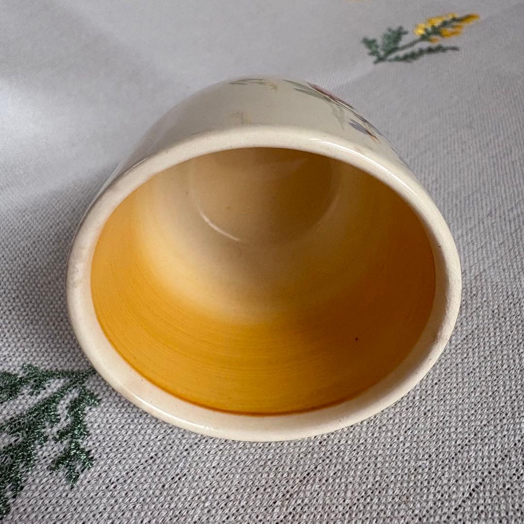 027 スージークーパー　スワンシースプレイ　エッグカップ　イエロー