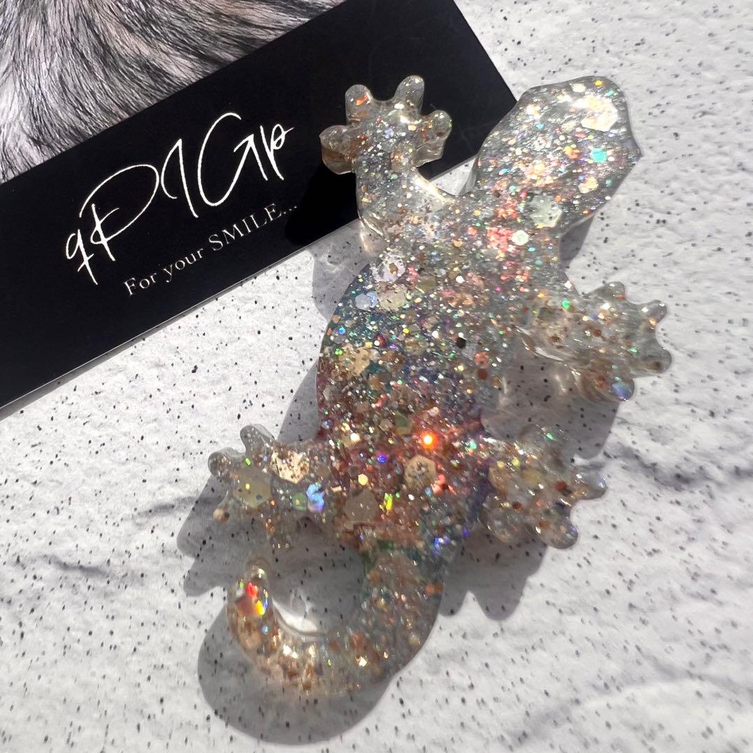 ꫛꫀꪝ【No.251】qPIGpのギラギラRainbow トカゲ ヤモリ