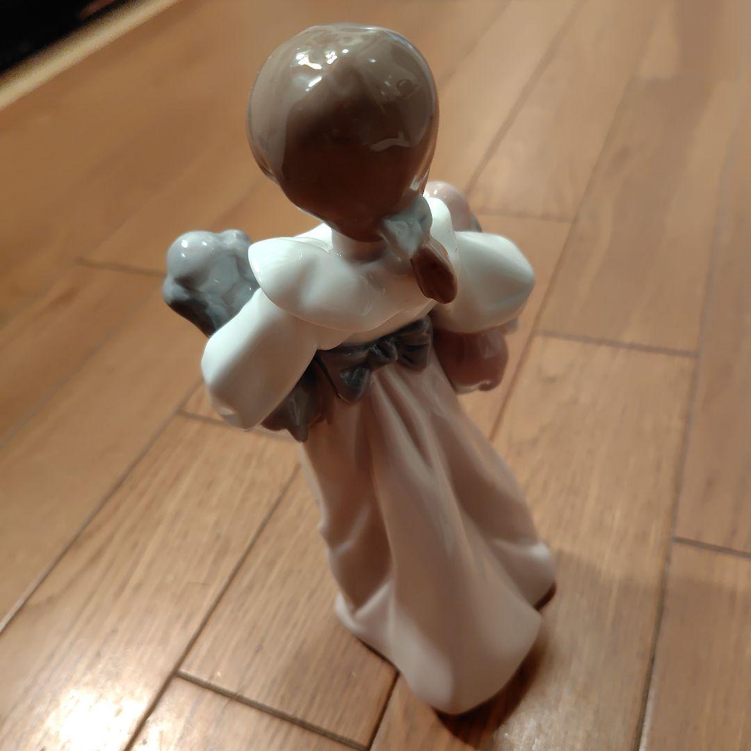 LLADRO リヤドロ　置き物　少女と犬私のパピィーたち　約20cm