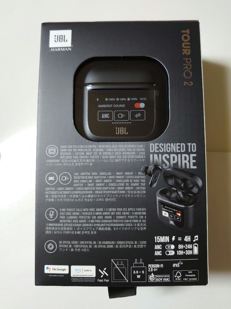 [未開封] JBL TOUR PRO 2 ブラック ワイヤレスイヤホン