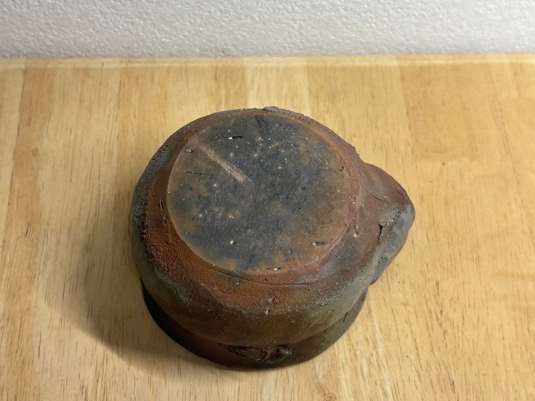 114. 備前焼 宝瓶 登り窯 梅 手びねり 急須