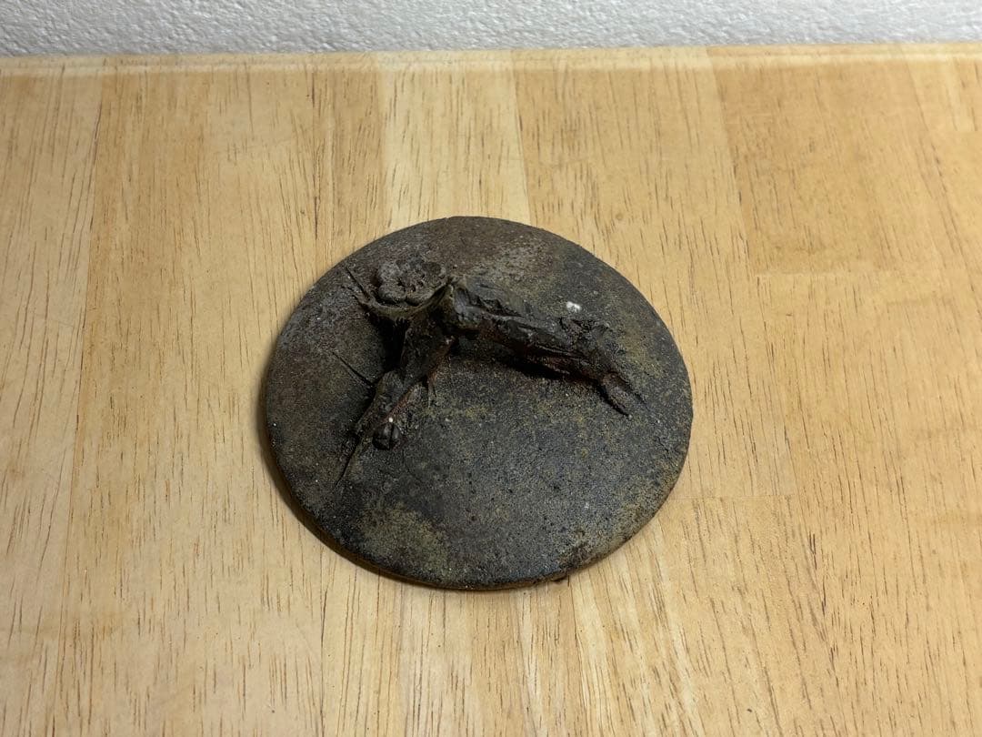 114. 備前焼 宝瓶 登り窯 梅 手びねり 急須