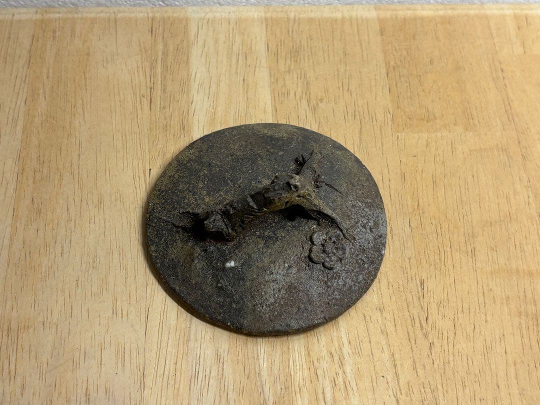 114. 備前焼 宝瓶 登り窯 梅 手びねり 急須