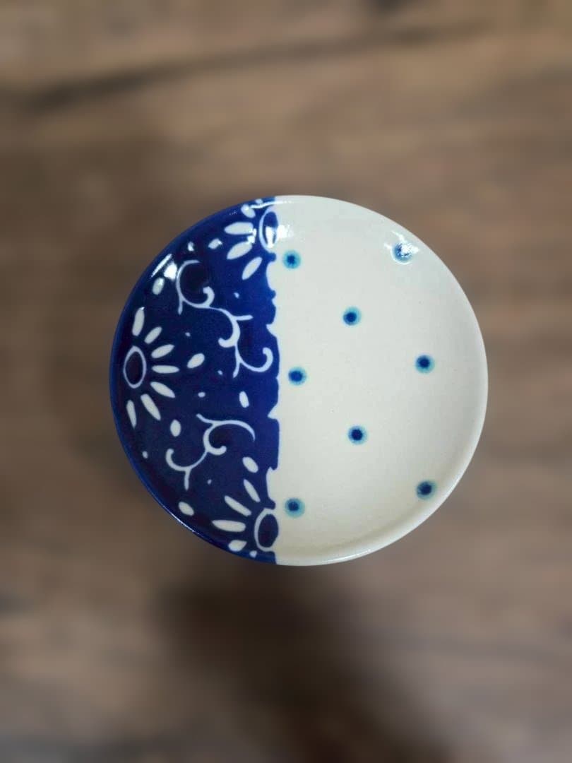 高江洲陶磁器　唐草/青　7寸皿、4寸皿　唐草/青（各4枚）