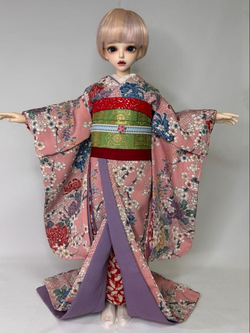 40cmドール myoudoll 舞妓さん着物　ハンドメイド