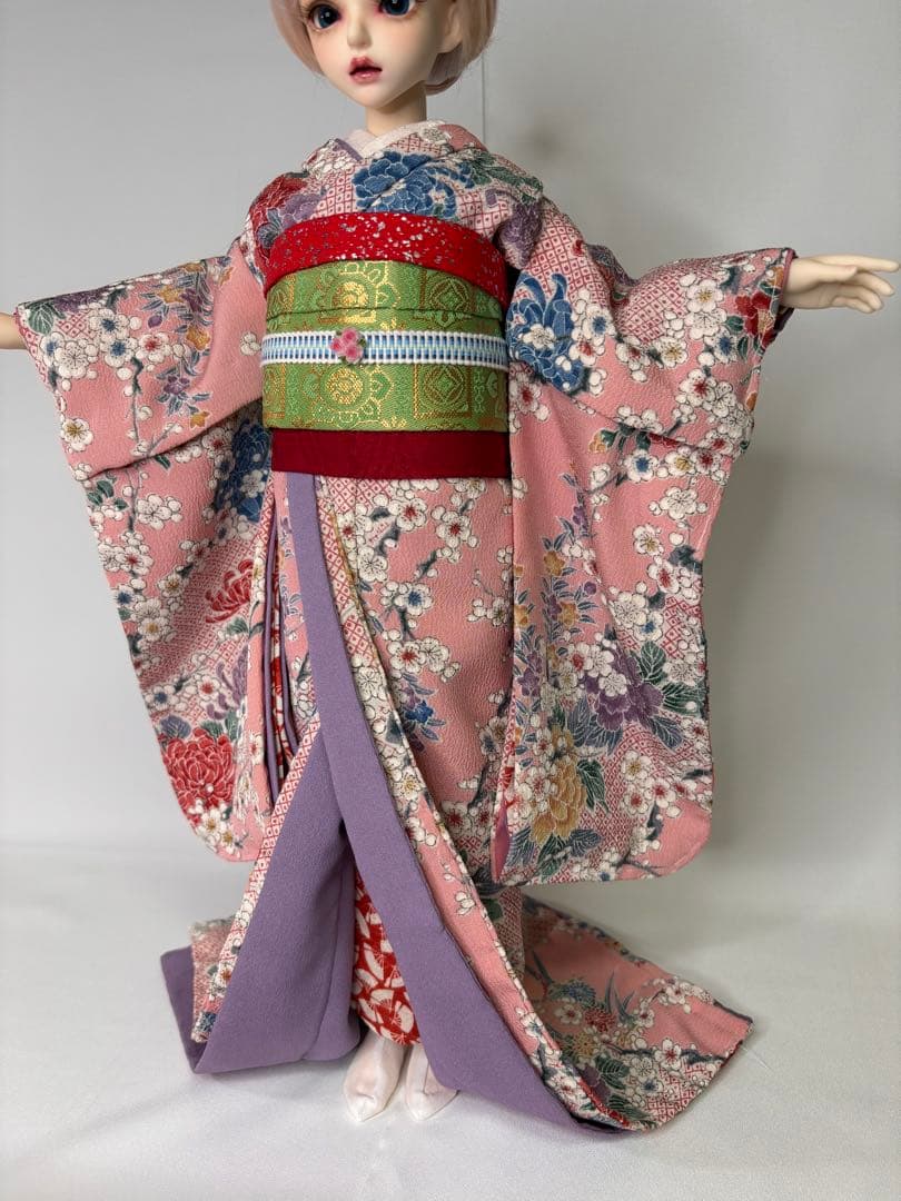 40cmドール myoudoll 舞妓さん着物　ハンドメイド