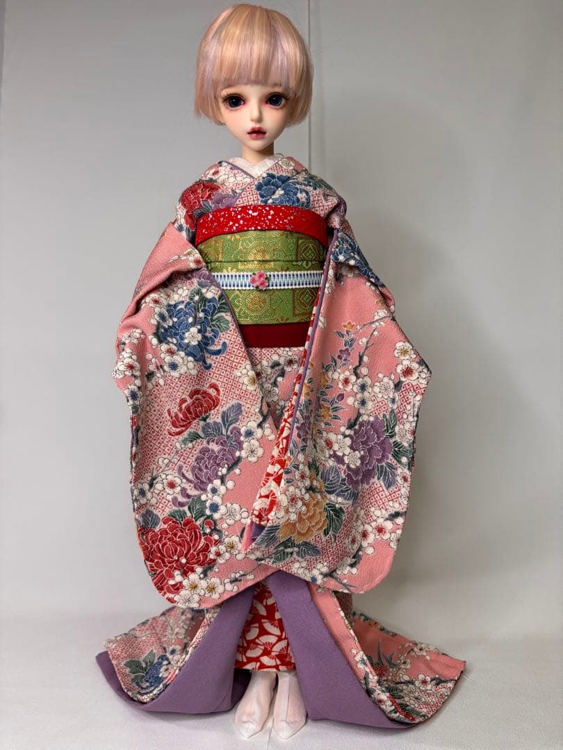 40cmドール myoudoll 舞妓さん着物　ハンドメイド
