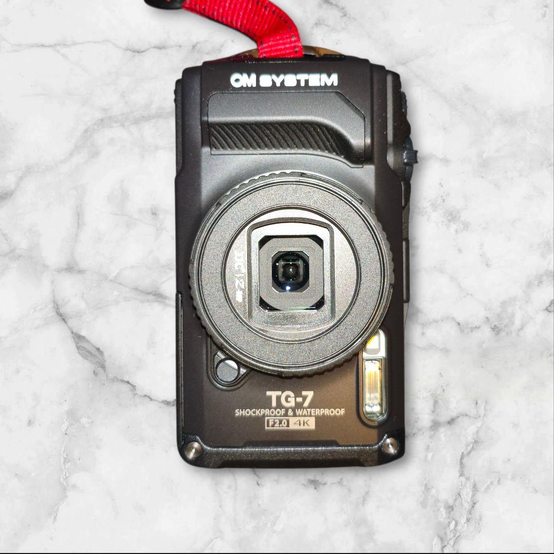 極美品　OM SYSTEM Tough TG-7 ブラック　豪華オマケ付き　黒