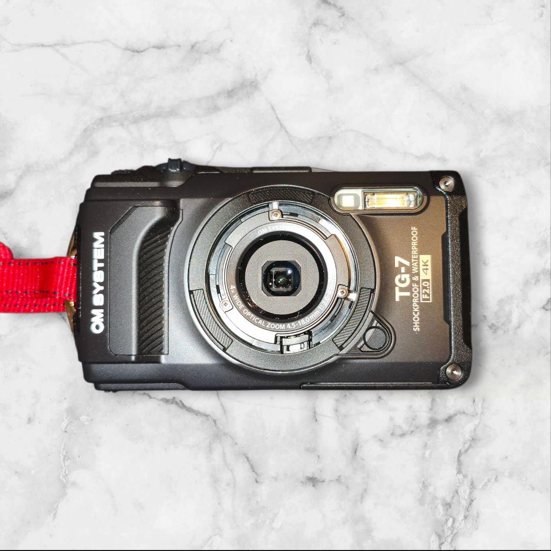 極美品　OM SYSTEM Tough TG-7 ブラック　豪華オマケ付き　黒