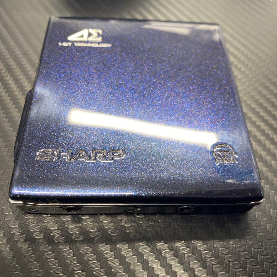 SHARP ポータブルMDプレーヤー　MD-DS70-B 1BIT ジャンク品